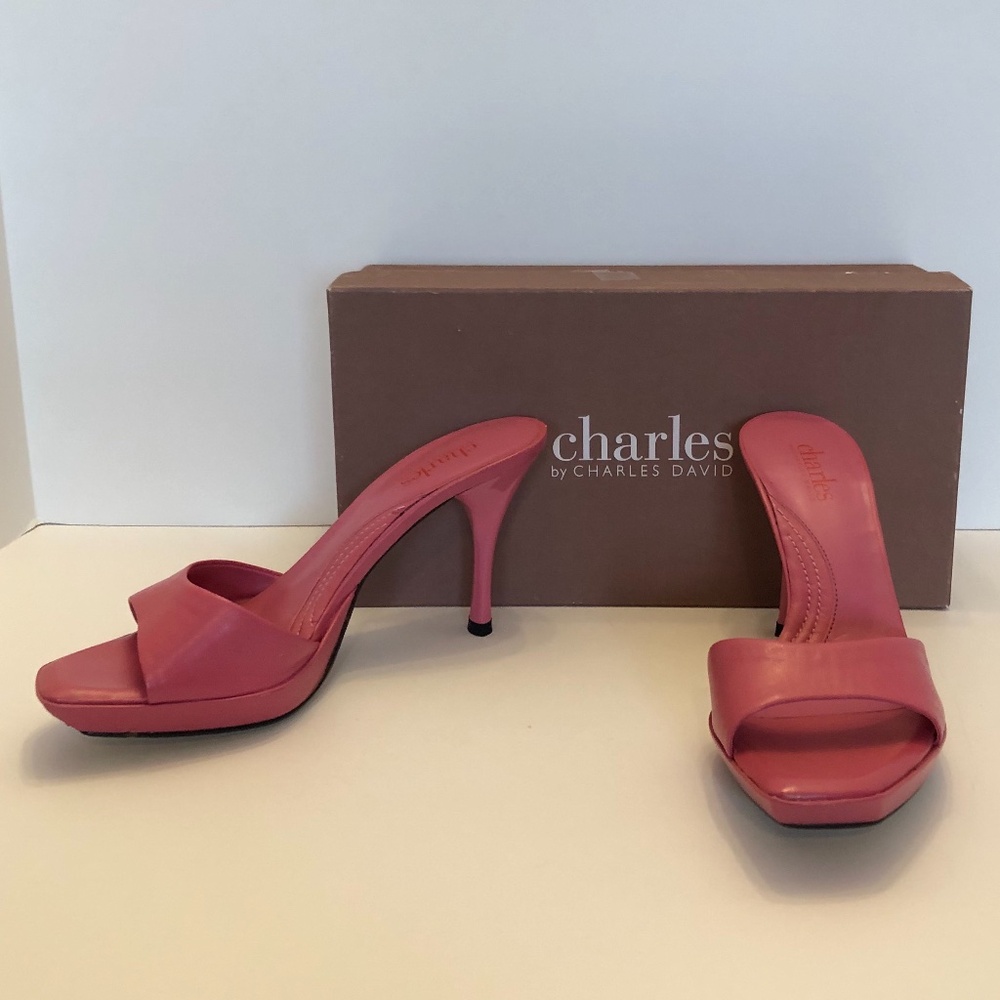 Charles by Charles David Barbie Pink Leather Sandals